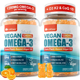 LILICARE vegan omega-3 gummies bottle highlights plant-based daily wellness