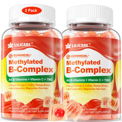 LILICARE Vitamin B Complex Gummies bottle front for daily energy support