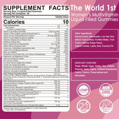 LILICARE Women's Multivitamin Gummy closeup gummies, fruity flavor for convenient daily intake.