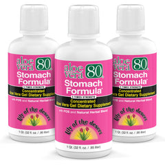 Lily of the Desert Stomach Formula bottle supports digestive comfort with easy dosing.