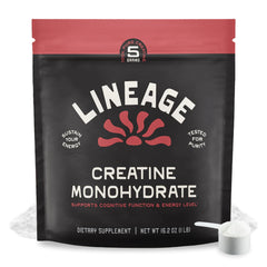 Lineage Provisions creatine micronized powder in jar for consistent training sessions