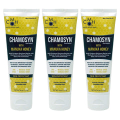 Links Medical Chamosyn ointment bottle applying skin barrier to protect and soothe irritated skin.