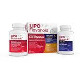Lipo-Flavonoid Day & Night kit front view for tinnitus support
