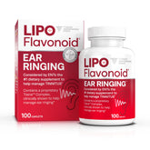 Lipo-Flavonoid ear health bottle ready for daily support.