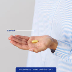 Closeup of liposomal glutathione softgel capsules