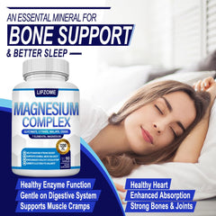 Lipzome Magnesium Complex label detail showing 1200mg per serving.