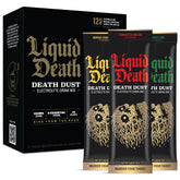 Liquid Death Severed Lime electrolyte dust packet for on-the-go hydration.