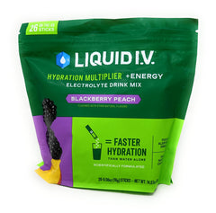 Liquid I.V. Hydration Multiplier bottle for on-the-go electrolyte support.