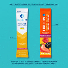 Nutrition label highlighting nine vitamins and electrolytes in Liquid I.V. Hydration Multiplier.