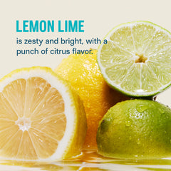 Liquid I.V. Lemon Lime glass with prepared drink showing quick mix