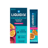 Liquid I.V. Hydration Multiplier Passion Fruit bottle ready for quick hydration on the go.