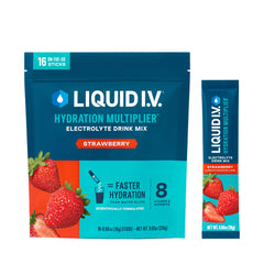 Liquid I.V. Hydration Multiplier Strawberry packet for on-the-go hydration