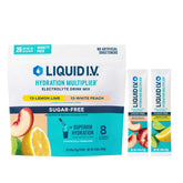 Liquid I.V. Hydration Multiplier lemon lime stick, sugar free, convenient hydration on the go.