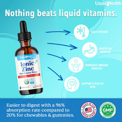 LIQUIDHEALTH zinc dropper-dispense for precise, quick dosing.