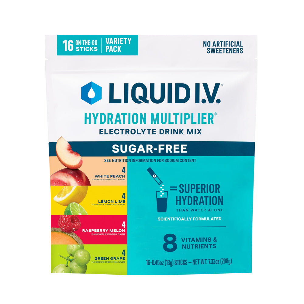 Liquid I.V. Hydration Multiplier Sugar-Free Variety Pack – on-the-go hydration for busy days.