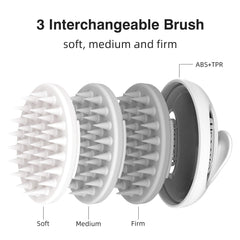 LISAAVO scalp massager brush with medium bristle for balanced cleansing