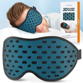 LitBear breathable sleep mask front view for cool, comfortable all-night wear.
