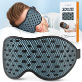 LitBear breathable sleep mask in ice blue keeps you cool and comfortable all night