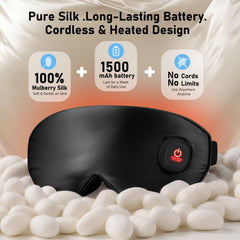 LitBear silk eye mask in travel-friendly form offers compact comfort during flights.