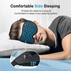 LitBear side-sleeper tilt pad reduces temple pressure for peaceful rest.