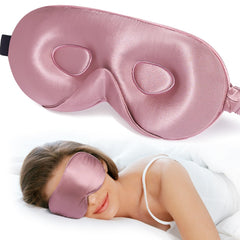LitBear silk sleep mask with 3D contour blocks light for uninterrupted rest