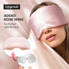 LitBear sleep mask with adjustable band fits all head sizes securely.