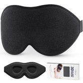 LitBear Sleep Mask with 22 mm nose-bridge for a snug fit and reduced light.