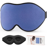 LitBear Sleep Mask with reinforced 22 mm nose bridge blocks light for restful sleep.