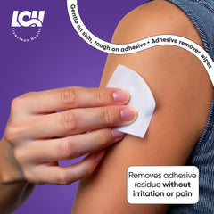 Livaclean Health wipes demonstrate no-grease finish for clean reapplication.
