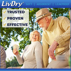 LivDry gel-core insert demonstrating high absorbency