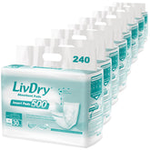 LivDry long-length insert in pack front view for discreet protection