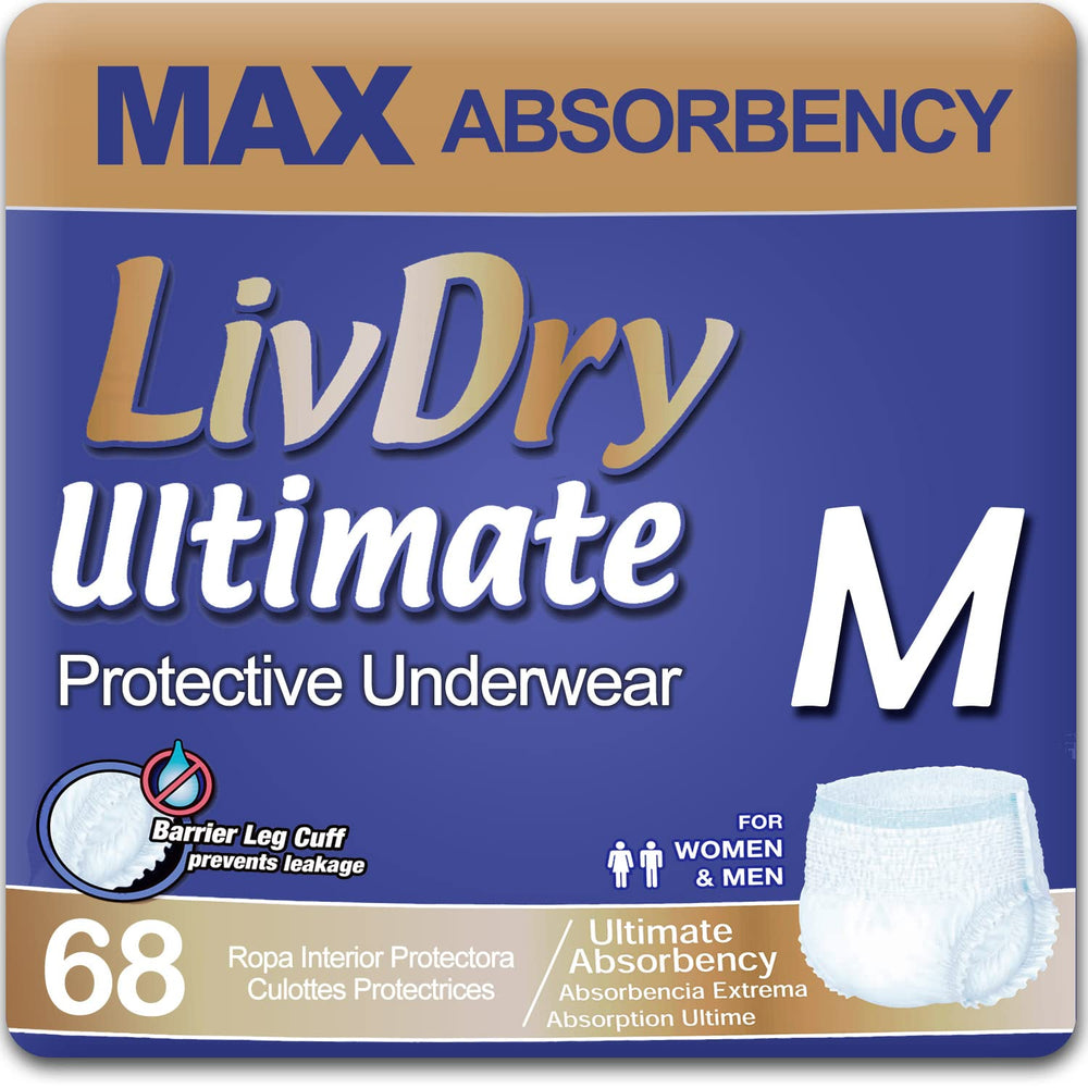 LivDry Ultimate balance bottle-pour shows secure protection during active daily routines.