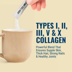 Live Conscious Beyond Collagen packets dispense area illustrating travel-friendly sachets.