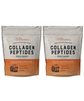 Live Conscious Collagen Peptides Peach Mango tub, powder ready for daily skin and joint support.