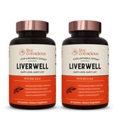 Live Conscious LiverWell bottle closeup highlighting packaging for liver support.