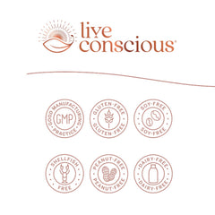 Live Conscious LiverWell capsules closeup highlighting easy daily liver support
