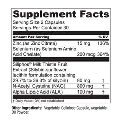 Live Conscious LiverWell siliphos milk thistle visual focusing bioavailability