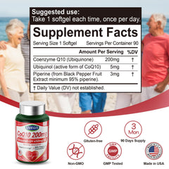 LIVEGIS CoQ10 with coconut MCT oil for better absorption