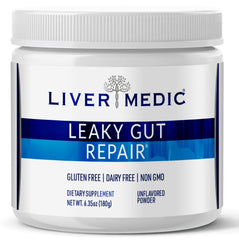Liver Medic Leaky Gut Repair powder tub for daily gut support