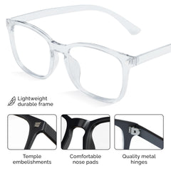 Livho Blue Light Glasses for telework setup reducing screen glare.