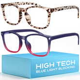 Livho high-tech blue light glasses front view reducing eye strain during long screen sessions.