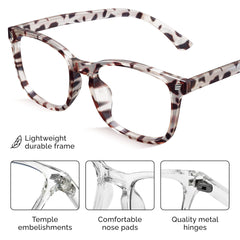 Livho High Tech Blue Light Glasses being worn for comfortable all-day use.