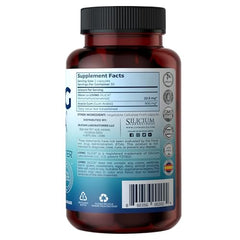 Living Silica ORGONO capsules label closeup highlighting vegan-friendly formula.