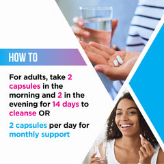 Livingood Daily packaging with capsules beside a glass of water for a simple daily routine