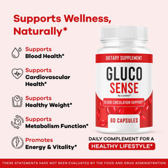 Close-up LIVORKA GlucoSense capsules showing 695 mg formula.
