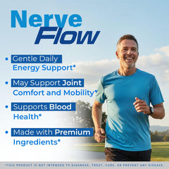 LIVORKA Nerve Flow amber bottle on table signaling premium quality and USA-made