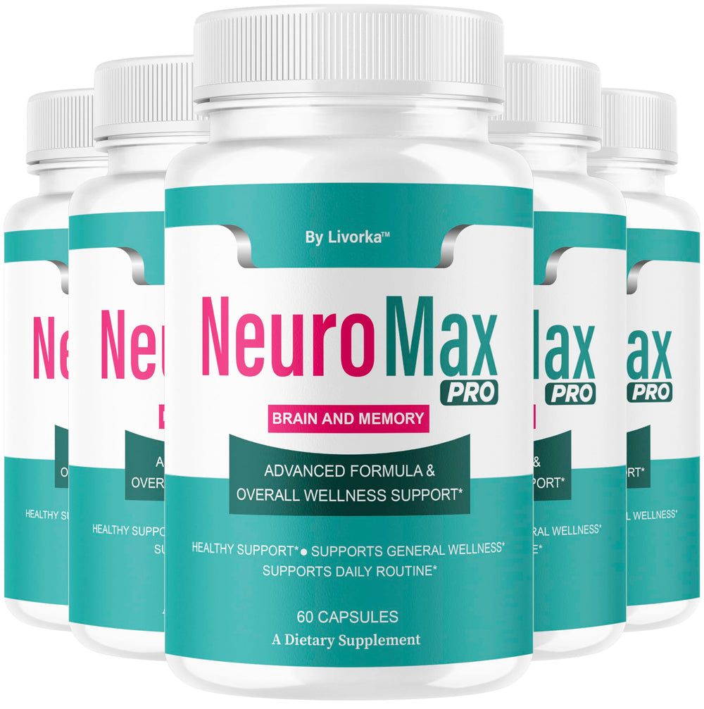 LIVORKA Neuromax Pro bottle label highlights premium brain support ingredients for daily wellness.