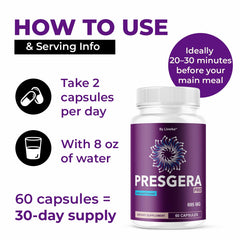 LIVORKA Presgera Pro Capsules pouring into a glass for routine use.