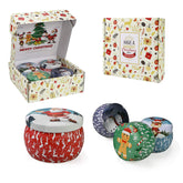 LKDJR Christmas Candles 4-pack gift box for cozy evenings and relaxation
