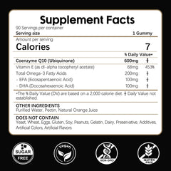 Label highlights omega-3 and vitamin E blend for balanced wellness.